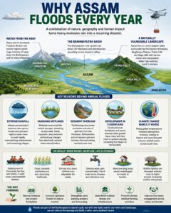 Why Assam Floods Every Year?- Infographic